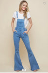 Distressed Flared Overall